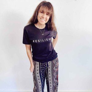 Resilient Black Crewneck Unisex T-Shirt